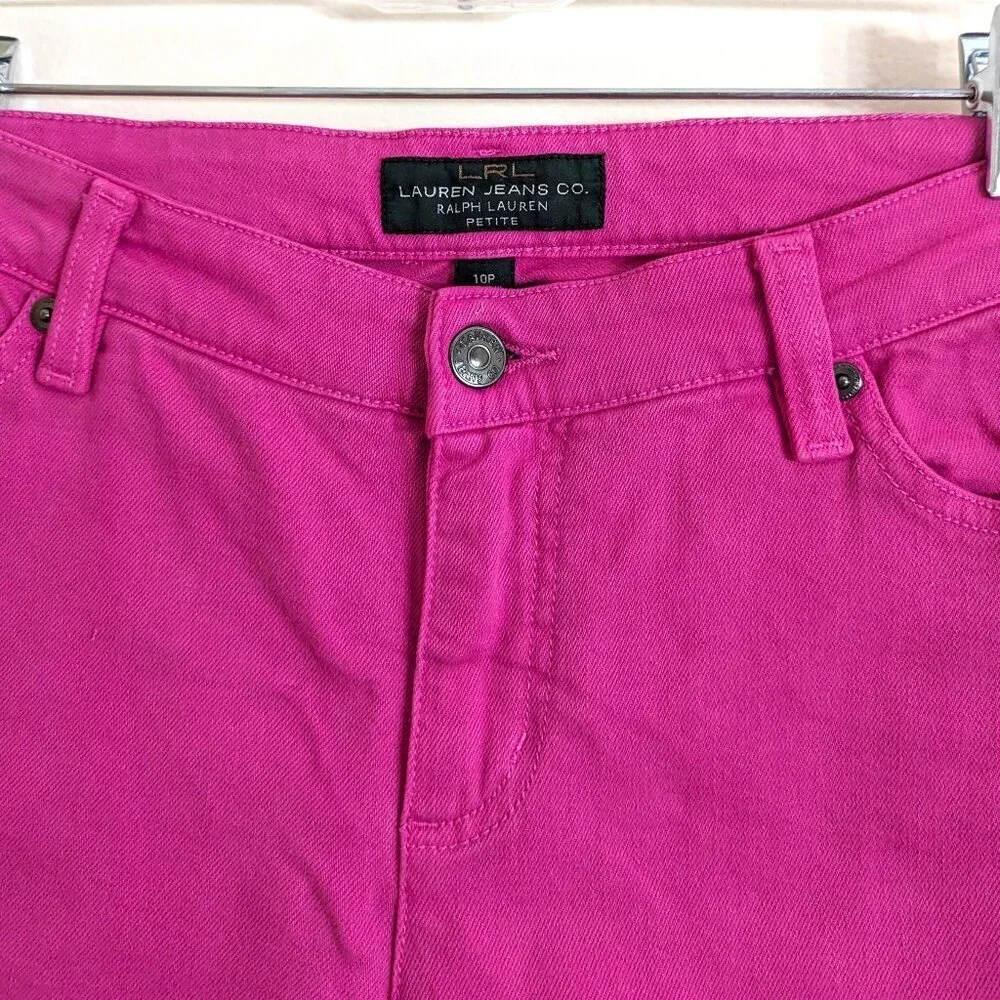 Lauren Ralph Lauren Women's Jean Shorts‎ Fuscia Pink Size 10P
